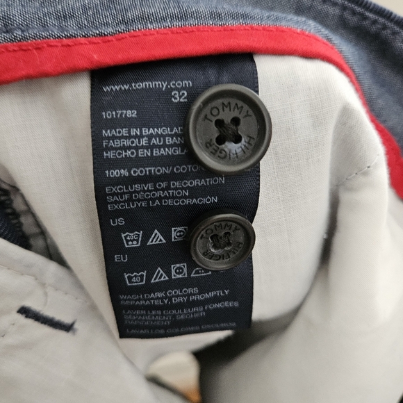 Tommy Hilfiger Shorts Blue Casual Neutral Summer Spring Comfy Classic - Picture 9 of 10